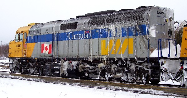 VIA 6419 at Miramichi